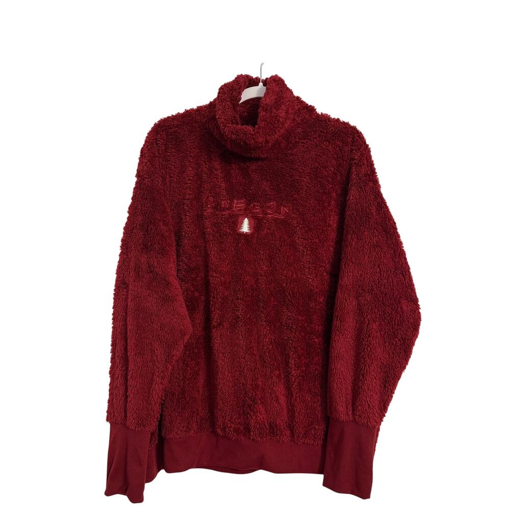 Salt‎ Creek Apparel Women's 2XL Holiday Embroidered Oregon Tree Fleece Pullover